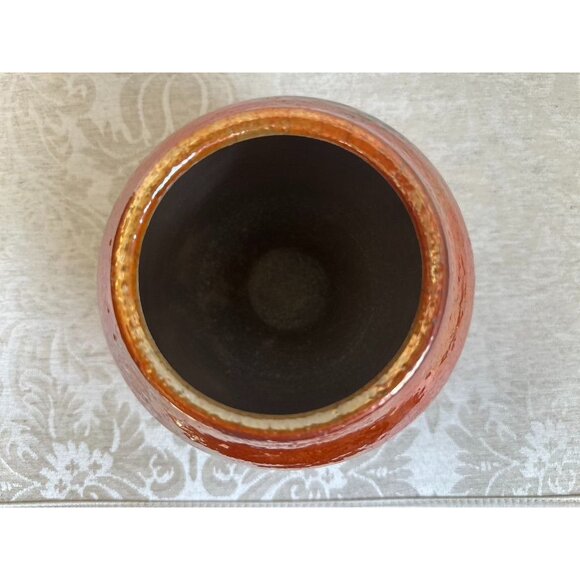 Vtg Studio Lustreware Crackleware Pot Signed - Picture 3 of 4